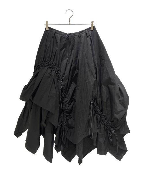 LIMI feu（リミフゥ）LIMI feu (リミフゥ) WEATHER LOOSE ELASTIC SKIRT ブラック サイズ:2の古着・服飾アイテム