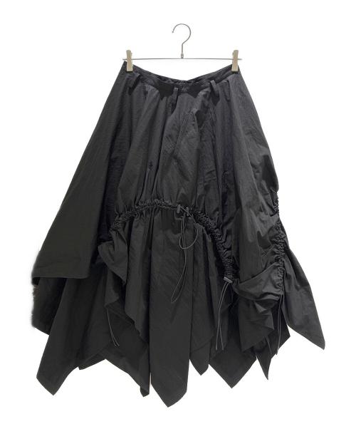 LIMI feu（リミフゥ）LIMI feu (リミフゥ) WEATHER LOOSE ELASTIC SKIRT ブラック サイズ:2の古着・服飾アイテム