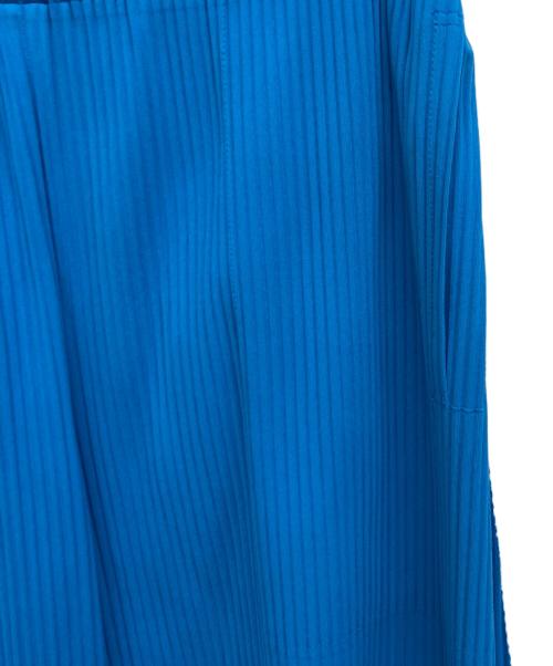 me ISSEY MIYAKE（ミーイッセイ ミヤケ）me ISSEY MIYAKE (ミーイッセイ ミヤケ) デザインプリーツパンツ ブルー サイズ:Freeの古着・服飾アイテム