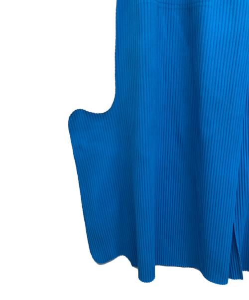 me ISSEY MIYAKE（ミーイッセイ ミヤケ）me ISSEY MIYAKE (ミーイッセイ ミヤケ) デザインプリーツパンツ ブルー サイズ:Freeの古着・服飾アイテム
