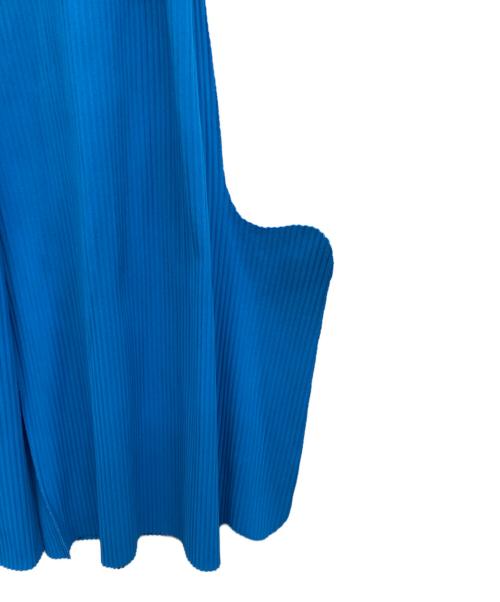 me ISSEY MIYAKE（ミーイッセイ ミヤケ）me ISSEY MIYAKE (ミーイッセイ ミヤケ) デザインプリーツパンツ ブルー サイズ:Freeの古着・服飾アイテム