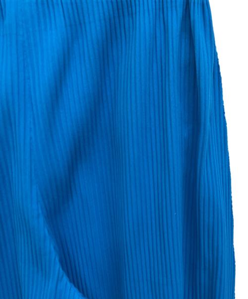 me ISSEY MIYAKE（ミーイッセイ ミヤケ）me ISSEY MIYAKE (ミーイッセイ ミヤケ) デザインプリーツパンツ ブルー サイズ:Freeの古着・服飾アイテム