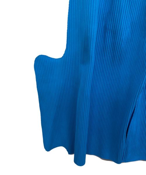 me ISSEY MIYAKE（ミーイッセイ ミヤケ）me ISSEY MIYAKE (ミーイッセイ ミヤケ) デザインプリーツパンツ ブルー サイズ:Freeの古着・服飾アイテム