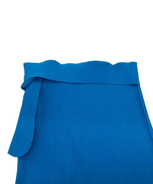 me ISSEY MIYAKE（ミーイッセイ ミヤケ）me ISSEY MIYAKE (ミーイッセイ ミヤケ) デザインプリーツパンツ ブルー サイズ:Freeの古着・服飾アイテム