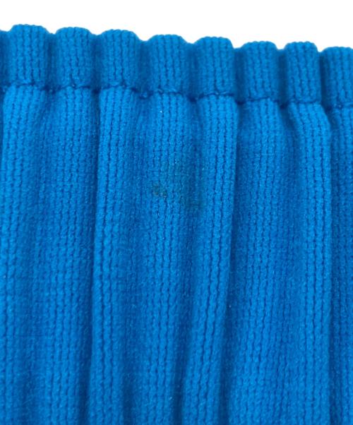 me ISSEY MIYAKE（ミーイッセイ ミヤケ）me ISSEY MIYAKE (ミーイッセイ ミヤケ) デザインプリーツパンツ ブルー サイズ:Freeの古着・服飾アイテム