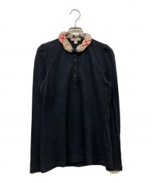 BURBERRY BRIT（バーバリーブリット）の古着「長袖ポロシャツ」｜ブラック