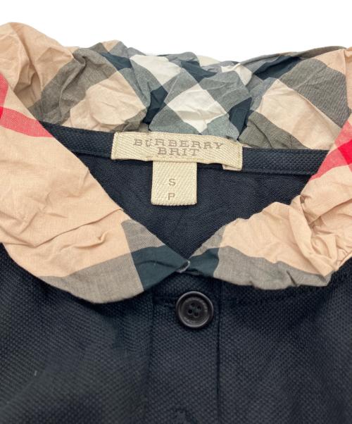 BURBERRY BRIT（バーバリーブリット）BURBERRY BRIT (バーバリーブリット) 長袖ポロシャツ ブラック サイズ:Sの古着・服飾アイテム