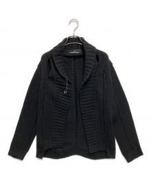 tricot COMME des GARCONS（トリココムデギャルソン）の古着「カットアウト ウールカーディガン」｜ブラック