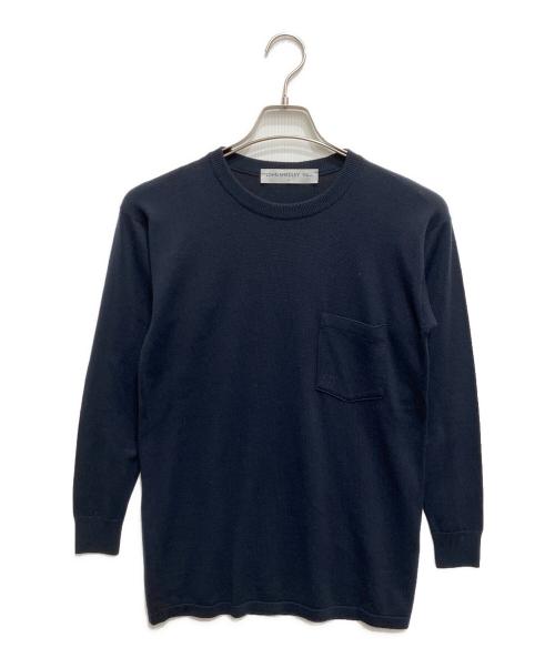 JOHN SMEDLEY（ジョンスメドレー）JOHN SMEDLEY (ジョンスメドレー) Ron Herman (ロンハーマン) ウールニット ネイビー サイズ:Sの古着・服飾アイテム