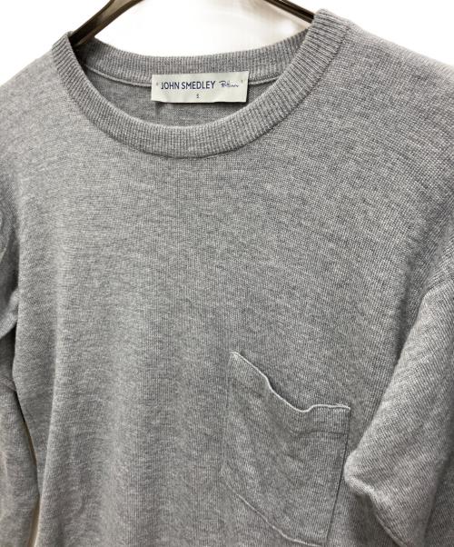 JOHN SMEDLEY（ジョンスメドレー）JOHN SMEDLEY (ジョンスメドレー) Ron Herman (ロンハーマン) ウールニット グレー サイズ:Sの古着・服飾アイテム