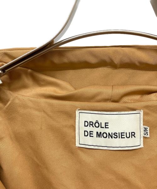 DROLE DE MONSIEUR（ドロール ド ムッシュ）DROLE DE MONSIEUR (ドロール ド ムッシュ) NFPM LONG RAINCOAT ブラウン サイズ:SMの古着・服飾アイテム