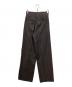 TOMORROWLAND .B (トゥモローランド ビー) ウールグレンチェック タックワイドパンツ ブラウン サイズ:34：8000円