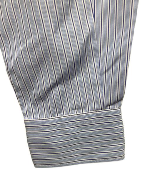 CDG（シーディージー）CDG (シーディージー) パネル切替ストライプシャツ ブルー サイズ:Sの古着・服飾アイテム