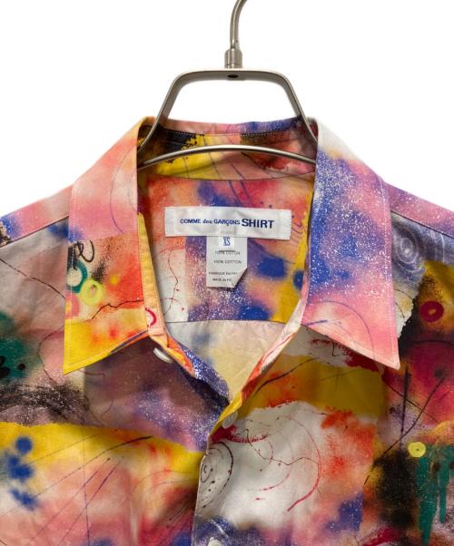 COMME des GARCONS SHIRT（コムデギャルソンシャツ）COMME des GARCONS SHIRT (コムデギャルソンシャツ) FUTURA (フューチュラ) 総柄シャツ マルチカラー サイズ:XSの古着・服飾アイテム
