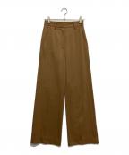 MM6 Maison Margielaエムエムシックスメゾンマルジェラ）の古着「ハイウエストワイドパンツ」｜ブラウン