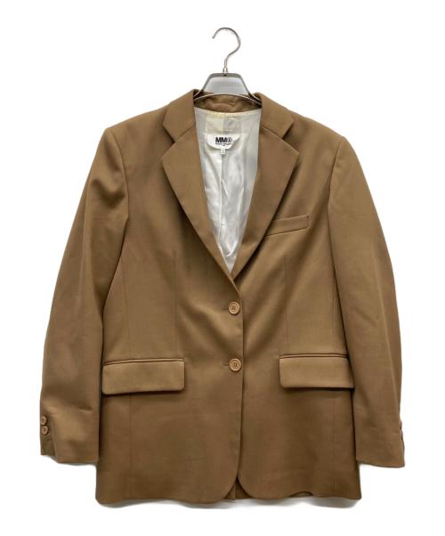 MM6 Maison Margiela（エムエムシックスメゾンマルジェラ）MM6 Maison Margiela (エムエムシックスメゾンマルジェラ) テーラードジャケット ブラウン サイズ:36の古着・服飾アイテム