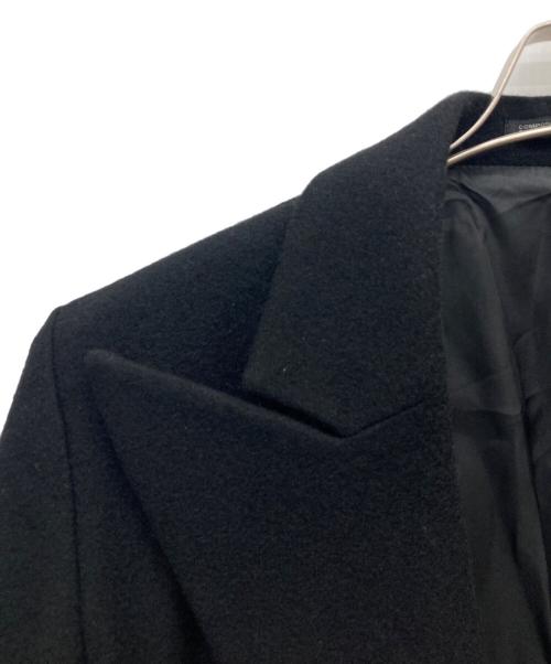 Yohji Yamamoto FEMME（ヨウジヤマモトファム）YOHJI YAMAMOTO Femme (ヨウジヤマモトファム) ウールフランネルアシンメトリーヘム ジャケット ブラック サイズ:1の古着・服飾アイテム