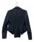 YOHJI YAMAMOTO Femme (ヨウジヤマモトファム) ウールフランネルアシンメトリーヘム ジャケット ブラック サイズ:1：8000円