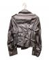 COMME des GARCONS HOMME PLUS (コムデギャルソンオムプリュス) フェイクレザー ライダースジャケット チャコールグレー サイズ:XS：50000円