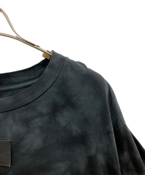 MM6 Maison Margiela（エムエムシックスメゾンマルジェラ）MM6 Maison Margiela (エムエムシックスメゾンマルジェラ) ロゴパッチタイダイ クロップドTシャツ ブラック サイズ:Mの古着・服飾アイテム