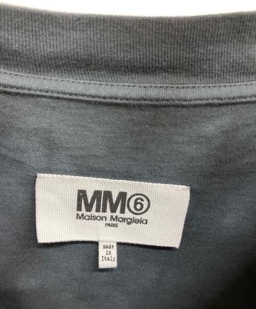 MM6 Maison Margiela（エムエムシックスメゾンマルジェラ）MM6 Maison Margiela (エムエムシックスメゾンマルジェラ) ロゴパッチタイダイ クロップドTシャツ ブラック サイズ:Mの古着・服飾アイテム