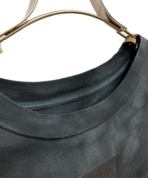 MM6 Maison Margiela（エムエムシックスメゾンマルジェラ）MM6 Maison Margiela (エムエムシックスメゾンマルジェラ) ロゴパッチタイダイ クロップドTシャツ ブラック サイズ:Mの古着・服飾アイテム