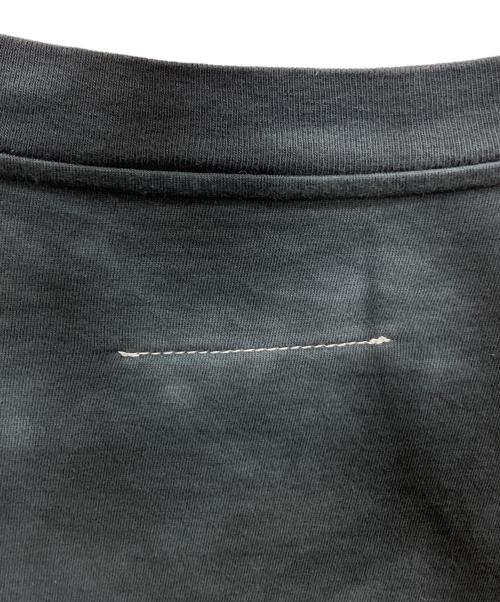 MM6 Maison Margiela（エムエムシックスメゾンマルジェラ）MM6 Maison Margiela (エムエムシックスメゾンマルジェラ) ロゴパッチタイダイ クロップドTシャツ ブラック サイズ:Mの古着・服飾アイテム