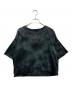 MM6 Maison Margiela（エムエムシックスメゾンマルジェラ）の古着「ロゴパッチタイダイ クロップドTシャツ」｜ブラック