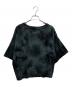 MM6 Maison Margiela (エムエムシックスメゾンマルジェラ) ロゴパッチタイダイ クロップドTシャツ ブラック サイズ:M：8000円