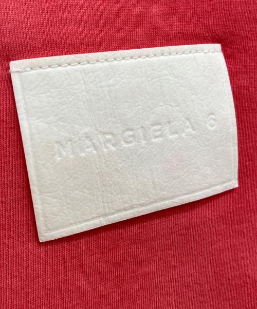 MM6 Maison Margiela（エムエムシックスメゾンマルジェラ）MM6 Maison Margiela (エムエムシックスメゾンマルジェラ) ロゴパッチタイダイ クロップドTシャツ レッド サイズ:SIZEMの古着・服飾アイテム