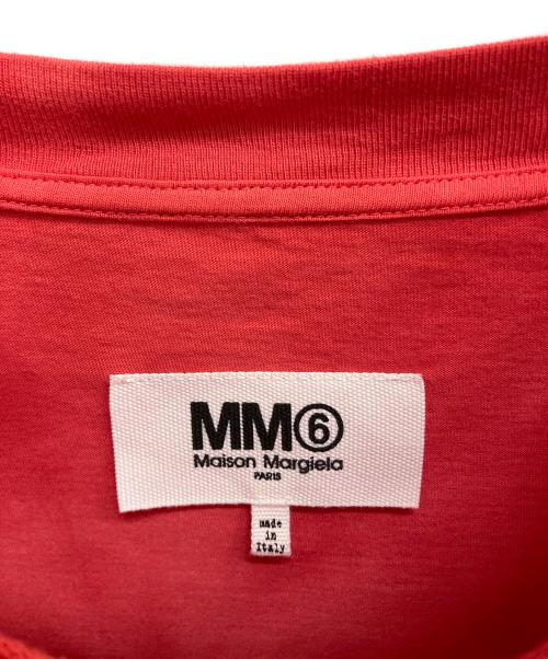 MM6 Maison Margiela（エムエムシックスメゾンマルジェラ）MM6 Maison Margiela (エムエムシックスメゾンマルジェラ) ロゴパッチタイダイ クロップドTシャツ レッド サイズ:SIZEMの古着・服飾アイテム