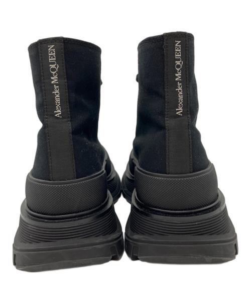 ALEXANDER McQUEEN（アレキサンダーマックイーン）ALEXANDER McQUEEN (アレキサンダーマックイーン) Tread Slick Canvas High-Top Sneakers/トレッド スリック キャンバス ハイトップ スニーカー  ブラック サイズ:39の古着・服飾アイテム