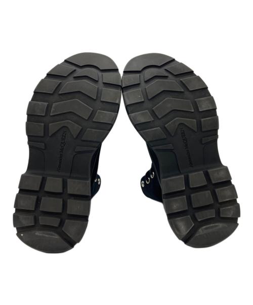 ALEXANDER McQUEEN（アレキサンダーマックイーン）ALEXANDER McQUEEN (アレキサンダーマックイーン) Tread Slick Canvas High-Top Sneakers/トレッド スリック キャンバス ハイトップ スニーカー  ブラック サイズ:39の古着・服飾アイテム