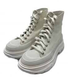 ALEXANDER McQUEEN（アレキサンダーマックイーン）の古着「Tread Slick Canvas High Top Sneakers」｜ホワイト
