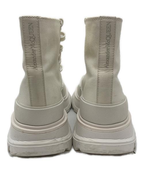 ALEXANDER McQUEEN（アレキサンダーマックイーン）ALEXANDER McQUEEN (アレキサンダーマックイーン) Tread Slick Canvas High Top Sneakers ホワイト サイズ:39の古着・服飾アイテム