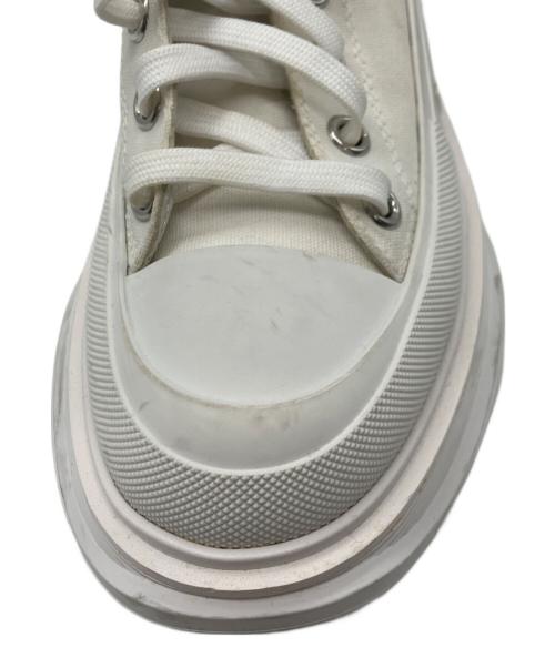 ALEXANDER McQUEEN（アレキサンダーマックイーン）ALEXANDER McQUEEN (アレキサンダーマックイーン) Tread Slick Canvas High Top Sneakers ホワイト サイズ:39の古着・服飾アイテム