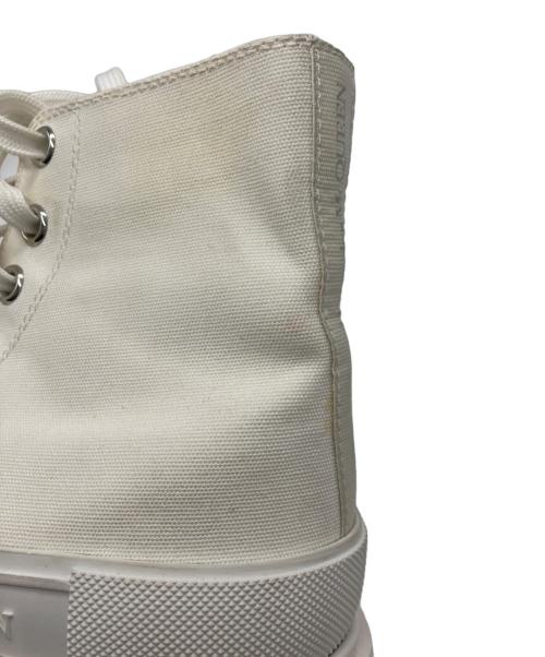 ALEXANDER McQUEEN（アレキサンダーマックイーン）ALEXANDER McQUEEN (アレキサンダーマックイーン) Tread Slick Canvas High Top Sneakers ホワイト サイズ:39の古着・服飾アイテム