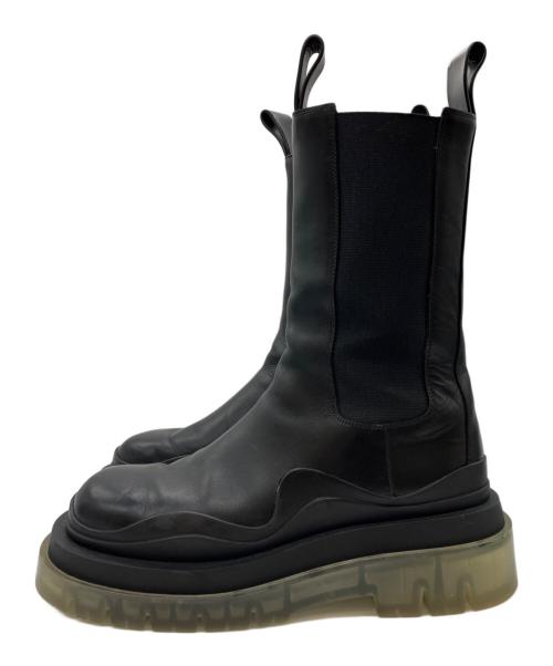 BOTTEGA VENETA（ボッテガベネタ）BOTTEGA VENETA (ボッテガベネタ) タイヤチェルシーブーツ ブラック サイズ:37の古着・服飾アイテム