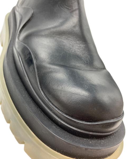 BOTTEGA VENETA（ボッテガベネタ）BOTTEGA VENETA (ボッテガベネタ) タイヤチェルシーブーツ ブラック サイズ:37の古着・服飾アイテム