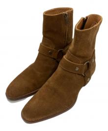 Saint Laurent Paris（サンローランパリ）の古着「スエード ハーネスブーツ」｜ブラウン