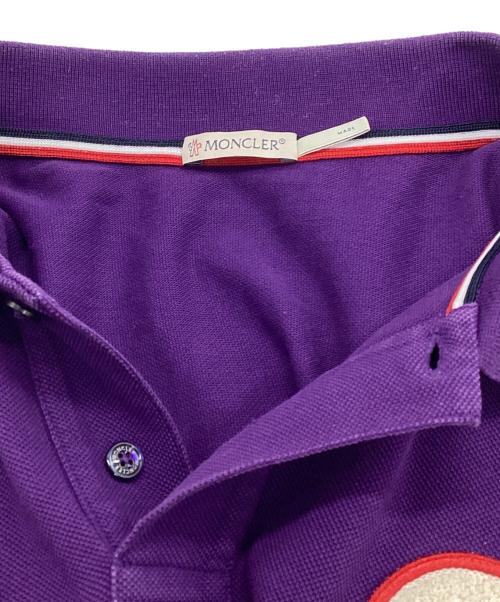MONCLER（モンクレール）MONCLER (モンクレール) MAGLIA POLO MANICA CORTA パープル サイズ:Ｍの古着・服飾アイテム