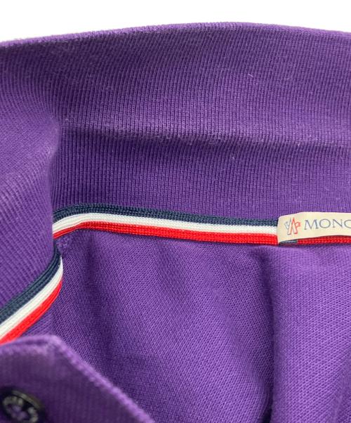 MONCLER（モンクレール）MONCLER (モンクレール) MAGLIA POLO MANICA CORTA パープル サイズ:Ｍの古着・服飾アイテム