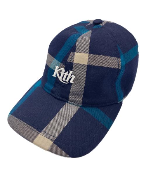 KITH（キス）KITH (キス) bergdorf goodman (バーグドルフ グッドマン) VF Plaid Cap ネイビー サイズ:サイズ表記なしの古着・服飾アイテム