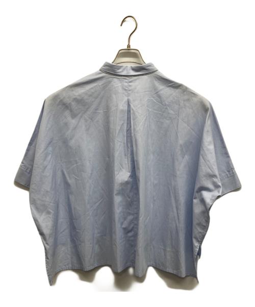 blanc vert（ブランヴェール）blanc vert (ブランヴェール) blanc vert PIN SHIRTBLOUSE ライトブルー サイズ:38の古着・服飾アイテム