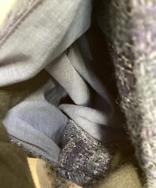 ROPE（ロペ）ROPE (ロペ) 別注TWEED V OP ブルー サイズ:38の古着・服飾アイテム