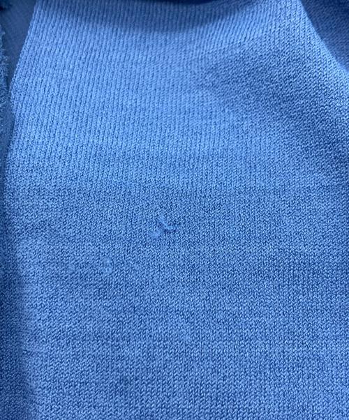 BEIGE（ベイジ）BEIGE (ベイジ) VALOIS ジョーゼットトリム半袖カーディガン ブルー サイズ:4の古着・服飾アイテム