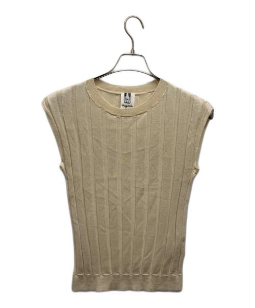 mayuhada（マユハダ）mayuhada (マユハダ) silk rib sleeveless ベージュ サイズ:Freeの古着・服飾アイテム