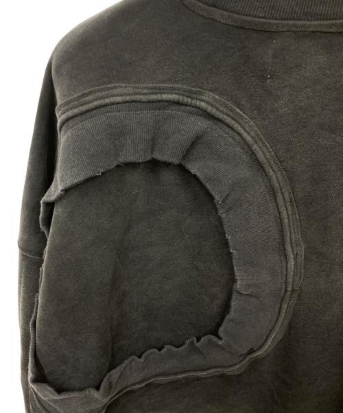 hell system（ヘルシステム）hell system (ヘルシステム) デザインスウェット ブラック サイズ:Ｌの古着・服飾アイテム