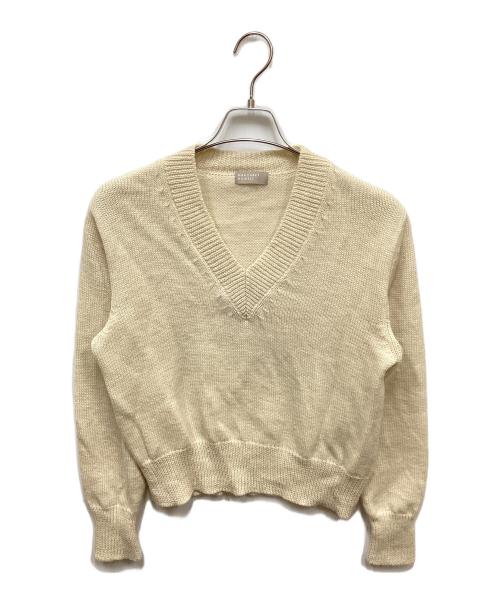 MARGARET HOWELL（マーガレットハウエル）MARGARET HOWELL (マーガレットハウエル) Vネックニット ベージュ サイズ:2の古着・服飾アイテム