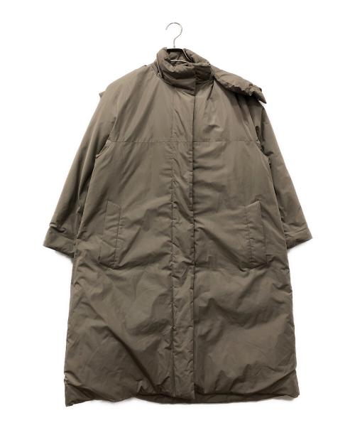 ebure（エブール）EBURE (エブール) フォルムダウンコート カーキ サイズ:36の古着・服飾アイテム